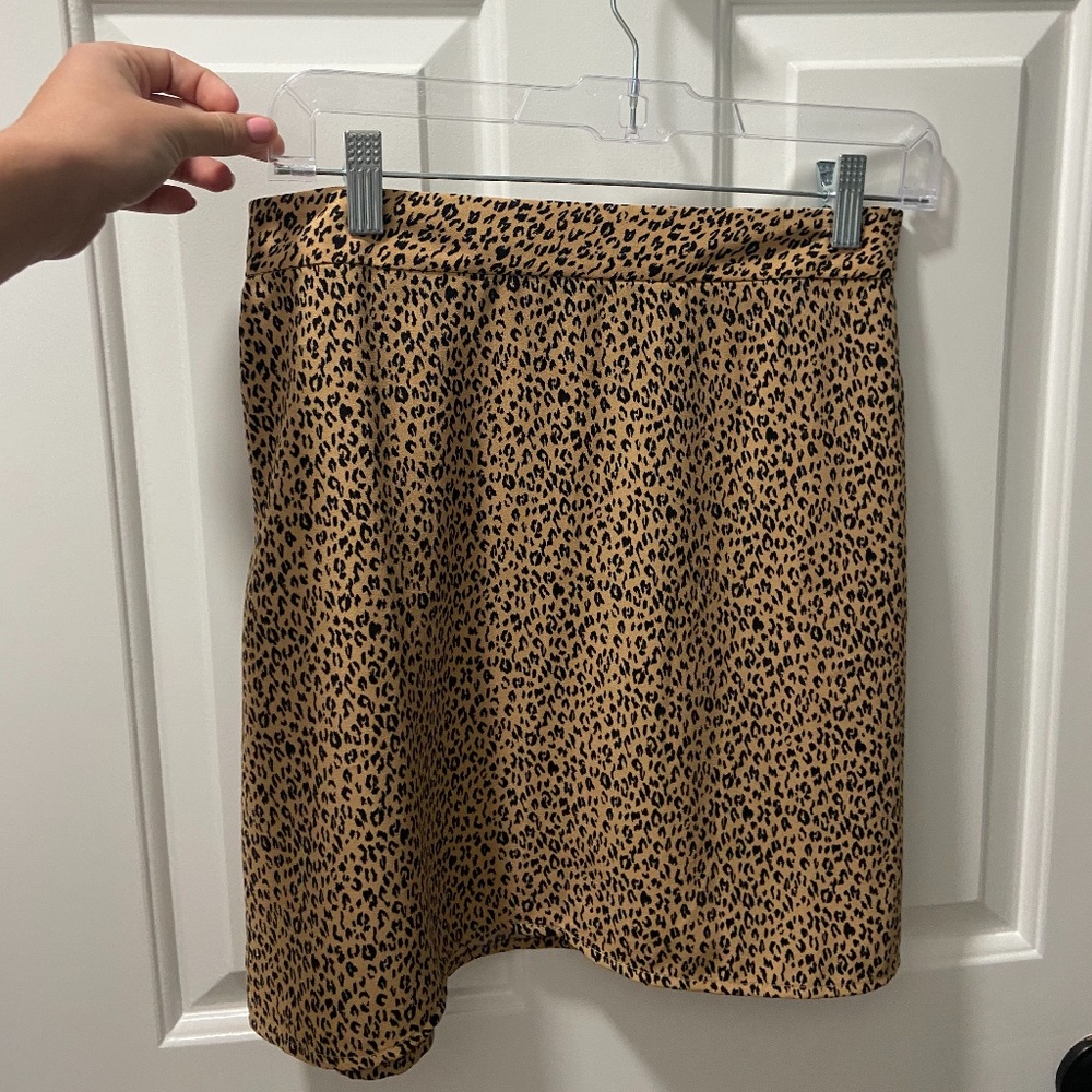 NORDSTROM Animal Print Mini Skirt